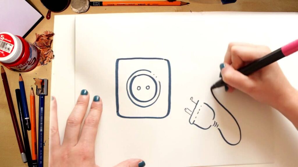 Aprende fácilmente a hacer un dibujo de energía eléctrica 1 Aprende fácilmente a hacer un dibujo de energía eléctrica