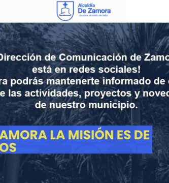 Zamora abre sus cuentas oficiales en redes para promover participación vecinal